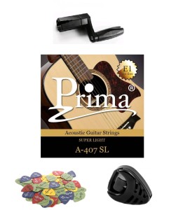 STRUNY DO GITARY AKUSTYCZNEJ,KORBKA,KOSTKI,PICKHOLDER=PROMO!