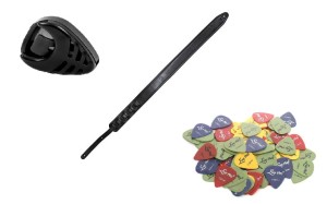 PASEK GITAROWY SKÓRZANY LP202+KOSTKI+GRATIS!