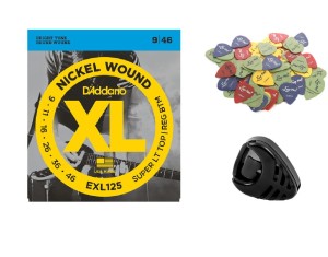 STRUNY DO GITARY ELEKTRYCZNEJ D'ADDARIO EXL 125+GRATIS!