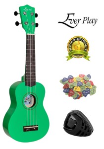 ZIELONE UKULELE SOPRANOWE UC-120 + GRATISY