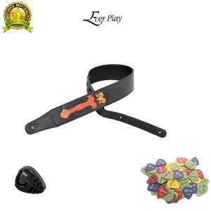 SKÓRZANY PAS DO GITARY REGULOWANY-WYGODNY + !