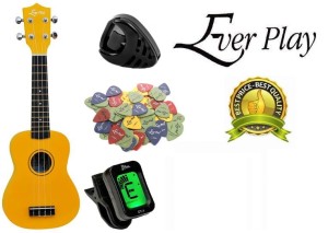 UKULELE SOPRANOWE UK-20-21 YELLOW+TUNER+GRATISY!