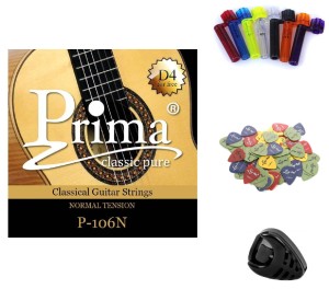 STRUNY DO GITARY KLASYCZNEJ Z ZAPASOWĄ D4 + AKCESORIA!