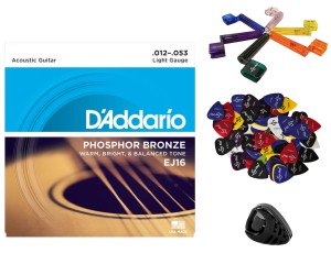 STRUNY DO GITARY AKUSTYCZNEJ D'ADDARIO EJ 16 12-53 + !