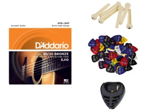 STRUNY DO GITARY AKUSTYCZNEJ D'ADDARIO EJ10 + GRATIS