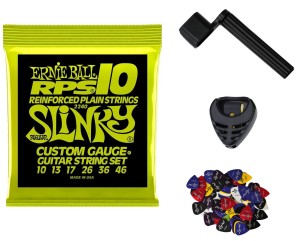 STRUNY DO GITARY ELEKTRYCZNEJ ERNIE BALL 2240 + AKCESORIA
