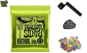 STRUNY ERNIE BALL 2221 + AKCESORIA 