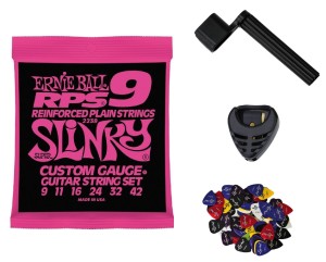 STRUNY DO GITARY ELEKTRYCZNEJ ERNIE BALL 2239 + AKCESORIA 