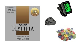 TUNER + STRUNY DO GITARY KLASYCZNEJ +GRATISY!