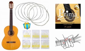 STRUNY DO GITARY KLASYCZNEJ Z ZAPASOWĄ D4 + GRATISY