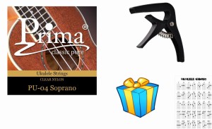 STRUNY DO UKULELE SOPRANOWEGO + KAPODASTER + !