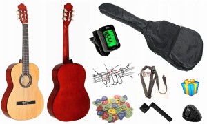 PROMO - GITARA KLASYCZNA 4/4 MALAGA  + AKCESORIA + GRATISY 