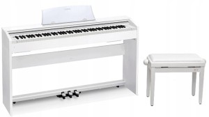 PIANINO ELEKTRONICZNE CASIO PX-770 WE + ŁAWA PIANINOWA 