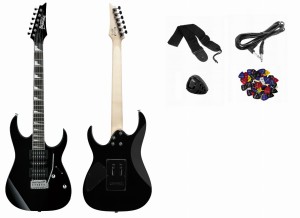 Ibanez GRG170DX-BKN - GITARA ELEKTRYCZNA + AKCESORIA