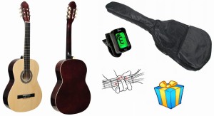 GITARA KLASYCZNA PRIMA CG-1 3/4 NA + POKROWIEC + TUNER + GRATIS