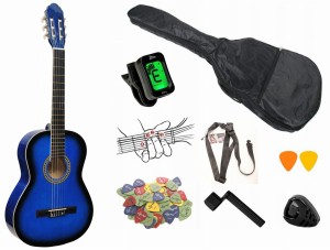 GITARA KLASYCZNA PRIMA CG-1 4/4 BLS + POKROWIEC + TUNER + ZAWIESIE + GRATIS