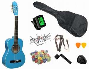 GITARA KLASYCZNA PRIMA CG-1 1/2 SKY BLUE + POKROWIEC + TUNER + ZAWIESIE +