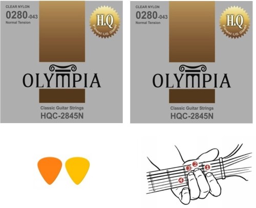 hqc TANIE DOBRE PROFESJONALNE STRUNY DO GITARY KLASYCZNEJ HQC-2845N OLYMPIA.jpg