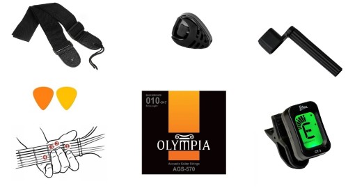 DOBRE TANIE STRUNY AGS 570 OPIMPIA PROFESJONALNE TUNER KORBKA PICK.jpg