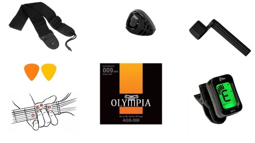 DOBRE TANIE STRUNY ags 569 OPIMPIA PROFESJONALNE TUNER KORBKA PICK.jpg