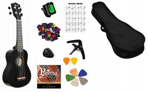 UKULELE SOPRANOWE UC-100S BK + AKCESORIA + GRATISY