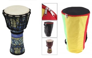 Djembe Ever play 10" Medium 50 cm Naturalna skóra ( wzór 5 ) + Pokrowiec    