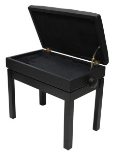 ŁAWA DO PIANINA / FORTEPIANU / KEYBOARDU - REGULOWANA ZE SCHOWKIEM