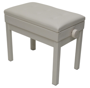 ŁAWA DO PIANINA / FORTEPIANU / KEYBOARDU - REGULOWANA ZE SCHOWKIEM PRIMA PB -300 WH