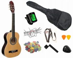 GITARA KLASYCZNA PRIMA CG-1 1/4 NA + POKROWIEC + TUNER + ZAWIESIE + GRATIS 