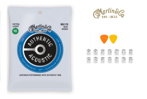 STRUNY DO GITARY AKUSTYCZNEJ MARTIN MA-170 10-47 + GRATISY 