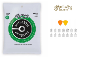 STRUNY DO GITARY AKUSTYCZNEJ MARTIN MA-170S 10-47 + GRATISY  