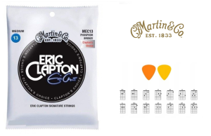 STRUNY DO GITARY AKUSTYCZNEJ MARTIN MEC-13 13-56 ERIC CLAPTON + GRATISY  
