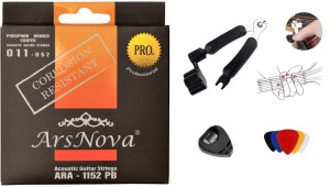 STRUNY DO GITARY AKUSTYCZNEJ ARS NOVA ARA-1152 PB PHOSPHOR BRONZE+ AKCESORIA