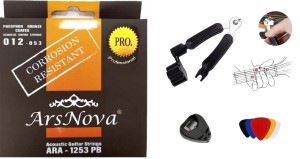 STRUNY DO GITARY AKUSTYCZNEJ ARS NOVA ARA-1253 PB PHOSPHOR BRONZE+AKCESORIA