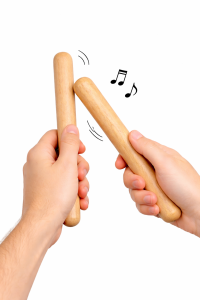 Klawesy drewniane - para pałeczki rytmiczne 20cm