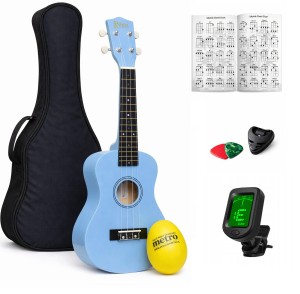ukulele koncertowe drewniane Prima PUC-LB + pokrowiec + tuner + gratisy