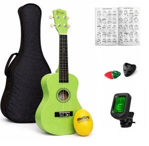 ukulele koncertowe drewniane Prima PUC-GR + pokrowiec + tuner + gratisy