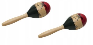 MARAKASY DREWNIANE M1 - 2SZT + EGG SHAKERY / JAJKA MARAKASY "METRO" BLACK