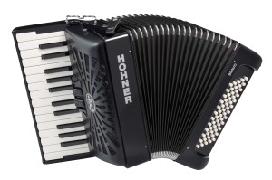 AKORDEON HOHNER BRAVO II 60 CZARNY + POKROWIEC + PASY NOŚNE