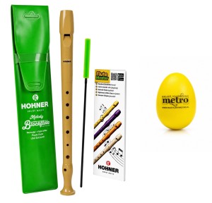 Flet sopranowy do szkoły hohner 95083 szkolny + jajko marakas