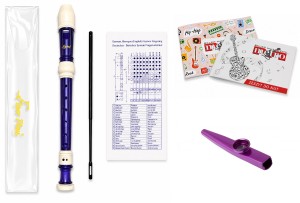 Flet prosty sopranowy szkolny Ever Play HY-228 VIOLET + kazoo + zeszyt