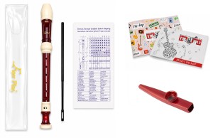 Flet prosty sopranowy szkolny Ever Play HY-228 RED + kazoo + zeszyt