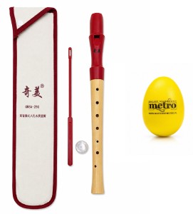 FLET PROSTY DREWNIANY SOPRANOWY "METRO" QM8A-28G + JAJKO MARAKAS
