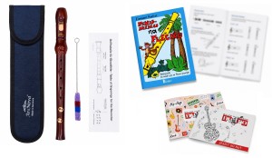 FLET PROSTY DREWNIANY Z ETUI-SOPRANOWY-BAROKOWY - ARS NOVA+ZESZYT+SAMOUCZEK