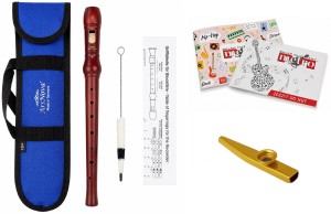 FLET DREWNIANY SOPRANOWY RENESANSOWY-ARS NOVA - NIEMIECKI + KAZOO + ZESZYT