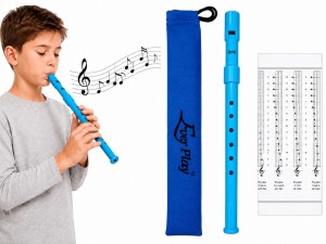 FLAŻOLET Z ETUI - SZKOLNY BŁĘKITNY TONACJA "D" EVER PLAY SI-922 BL