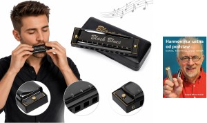 Harmonijka Ustna Bluesowa BLACK BLUES C-dur + Etui + Samouczek