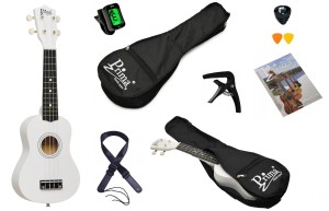 UKULELE SOPRANOWE PRIMA PUS-100WH + AKCESORIA + GRATISY