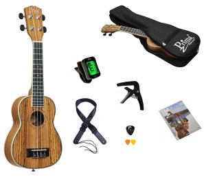 UKULELE SOPRANOWE Z POKROWCEM OCIEPLANYM PRIMA PU-300S + AKCESORIA + GRATIS